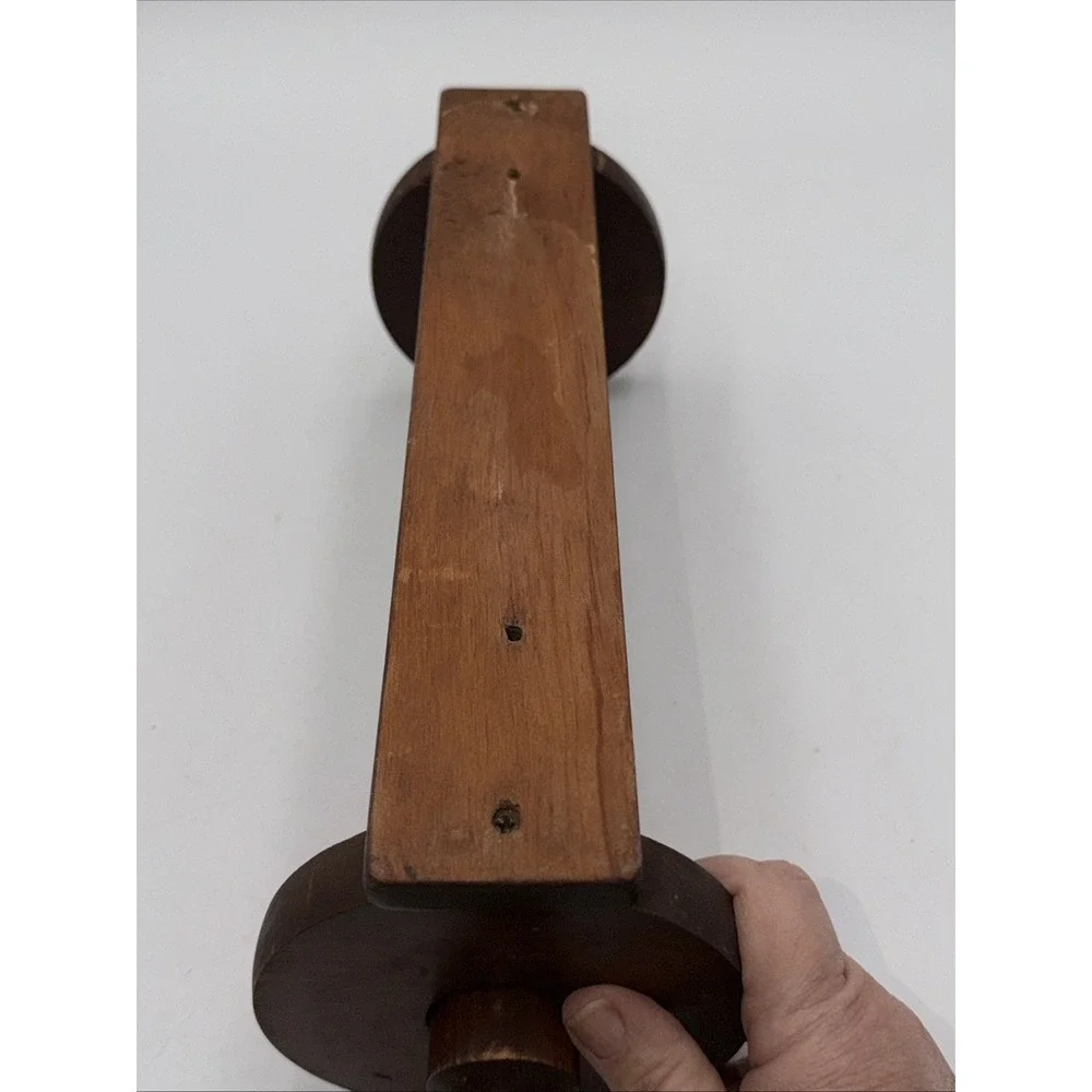Vintage Wooden Wall Mount Paper Towel Holder Cottage Core Rustic Kitchen Decor
